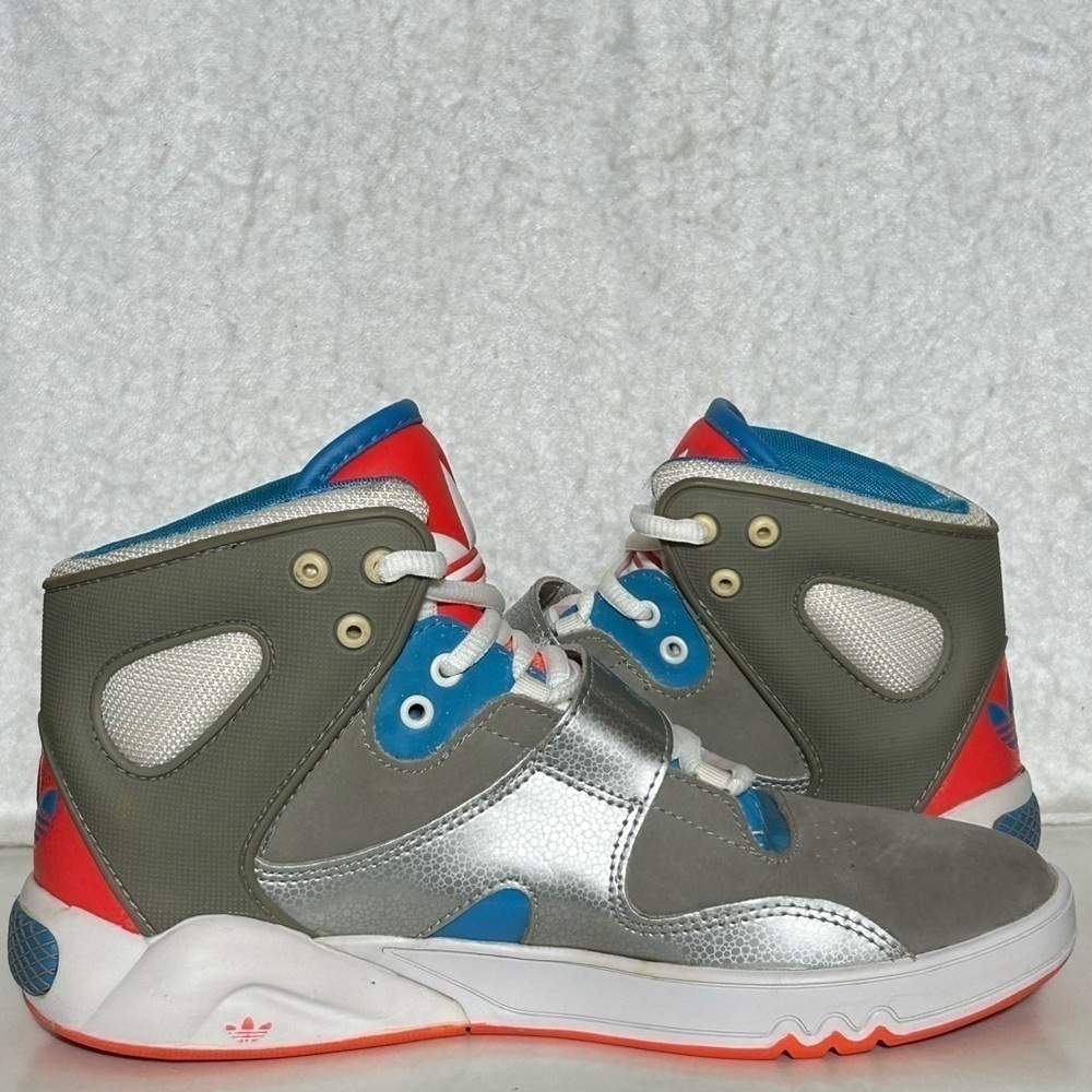 Adidas Womens Grey Roadhouse High Top Basketball Athletic Sneakers Shoes SZ US 6 - Picture 6 of 11